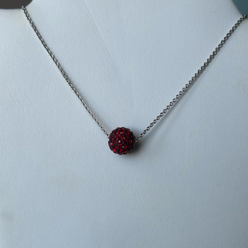 Touchstone crystal by Swarovski birthstone necklace in January Sian Crystal